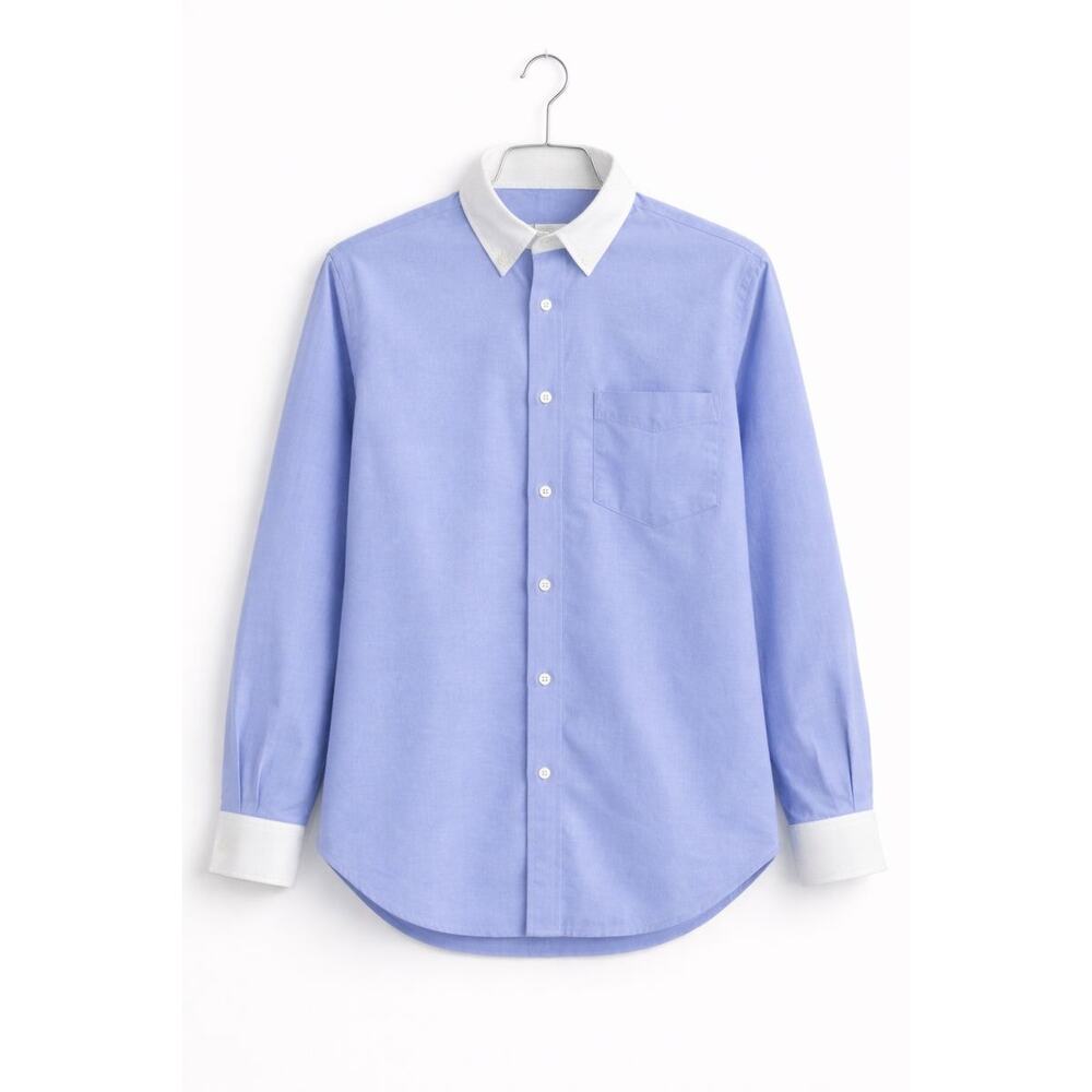 Coach 1941 Blue Classic Long Sleeve Tailored Button Down Oxford Shirts Size 14